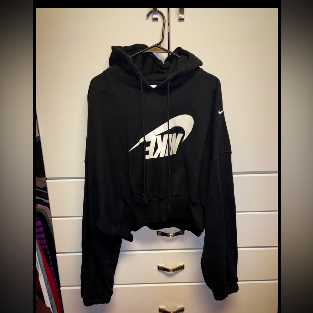 Women’s nike crop French terry hoodie - Picture 2 of 4